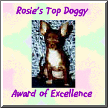 Thank you Rosie for this Award of Excellence!